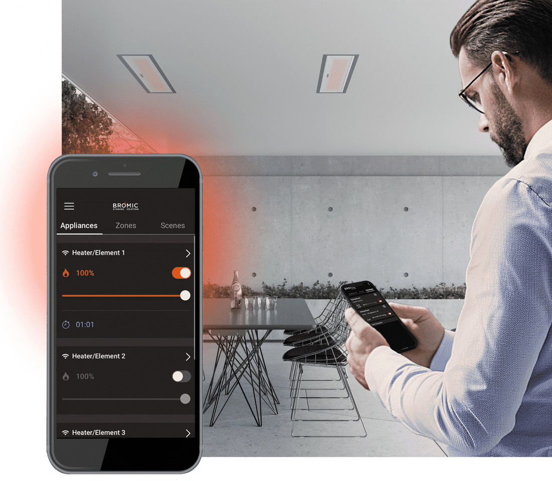 ¿Cómo controlar tu calentador de exteriores desde el celular?