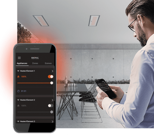 ¿Cómo controlar tu calentador de exteriores desde el celular?